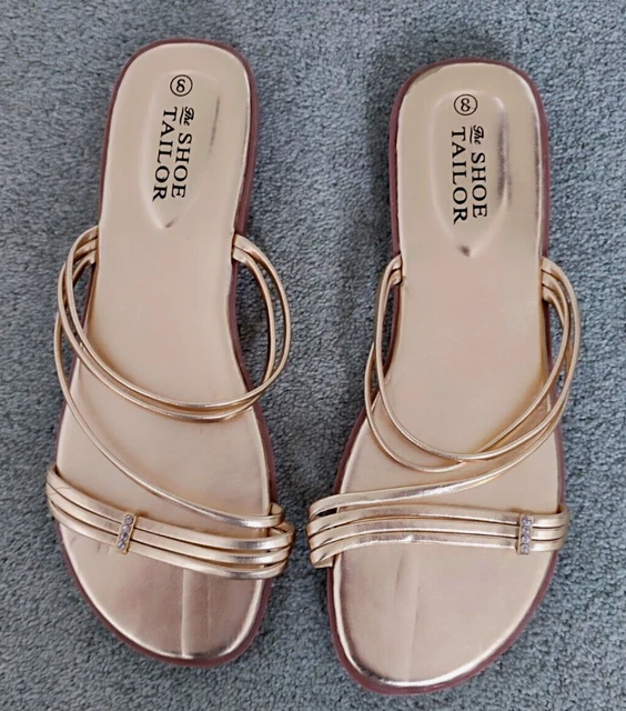 THE SHOE TAILOR Sandals Size 6 Gold BNWT 6.99 PicClick UK