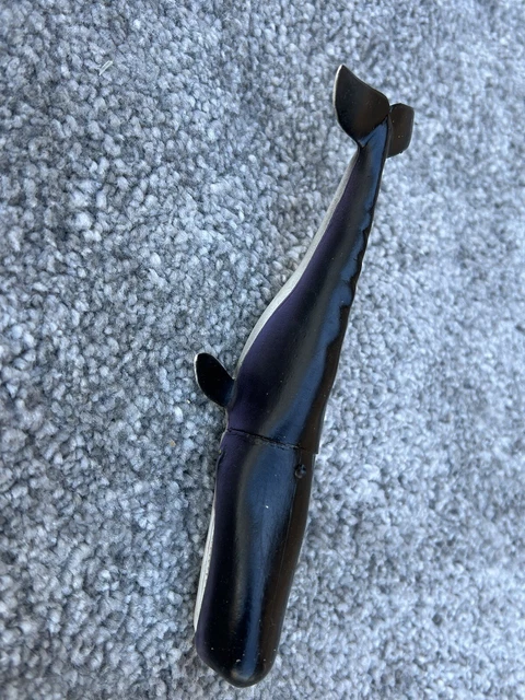Blue Whale with Baby, Posable Moving Parts, Realistic Toy Model Plastic 6" F3278