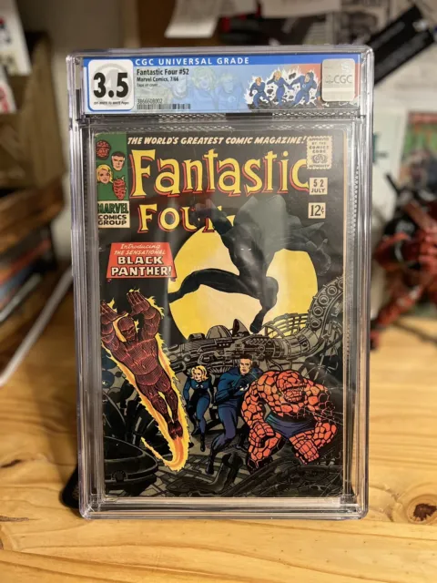 Fantastic Four #52 - 1st App of the Black Panther - CGC Grade 3.5 - 1966