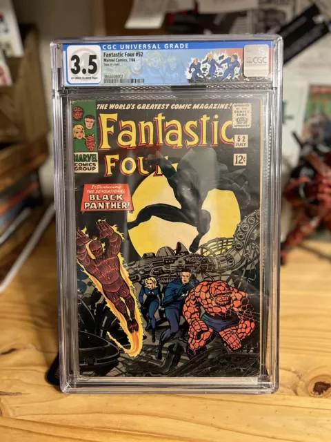 Fantastic Four #52 - 1st App of the Black Panther - CGC Grade 3.5 - 1966