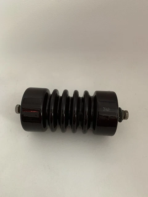 Vtg Me Brown Ceramic Porcelain Insulator Steampunk Electric