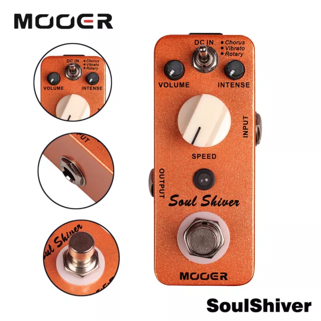 Mooer Series Guitar Effect Pedal Distortion Overdrive Reverb Phaser Chorus Delay 2