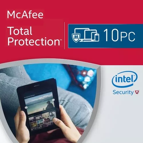 McAfee Total Protection 2024 10 PC VOLLVERSION Antivirus 2023 DE EU
