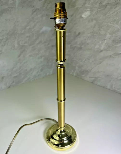 Vintage BHS Brass Table Lamp Corinthian Column Electric Light Pre Loved