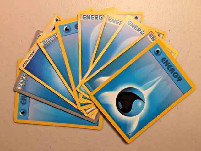 Pokemon Card Water Energy x10. Vintage-Current.