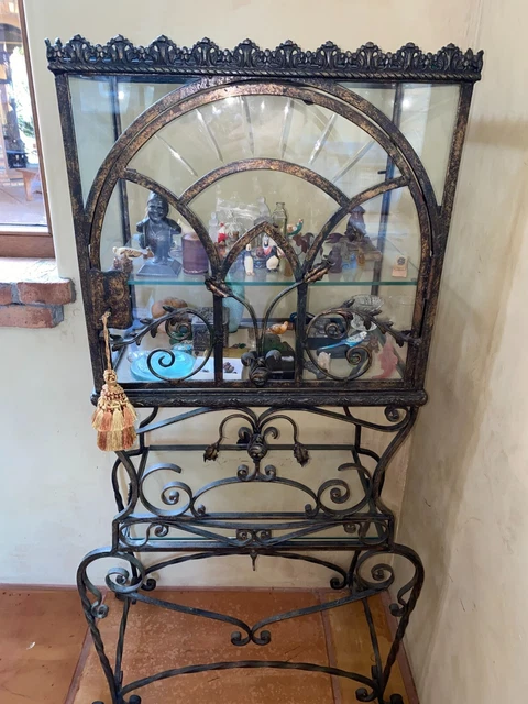 Display Case Antique, French Ornate, Etched Glass - Fabulous!!!