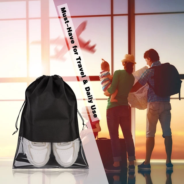 10 Stück Schuhe Tasche Vlies Reise Aufbewahrungsbeutel Kordelzug Staubbeutel 3