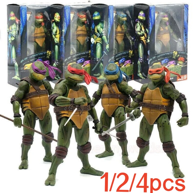 7" Pvc Model 1990 Neca Tmnt Teenage Mutant Ninja Turtles Action Figure. Movie Us