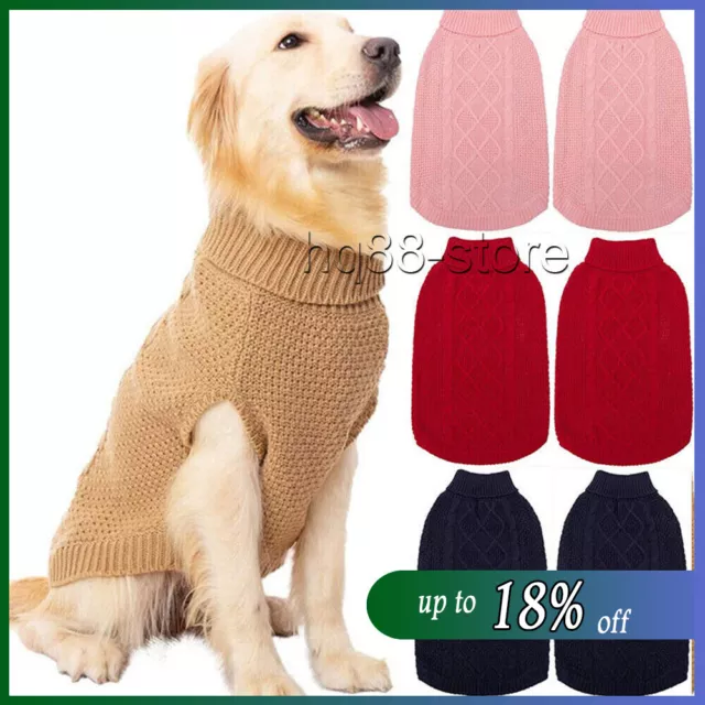 Puppy Dog Jumper Winter Warm Knitted Sweater Pet Clothes Small Dogs Coat Thermal