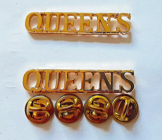 QUEENS Regiment Shoulder's Title Pair Royal West Surrey Regiment British Army