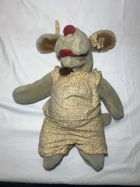 Ganz Bros Toys Wrinkles Dog 1981 Girl plush hand puppet toy Vintage original tag