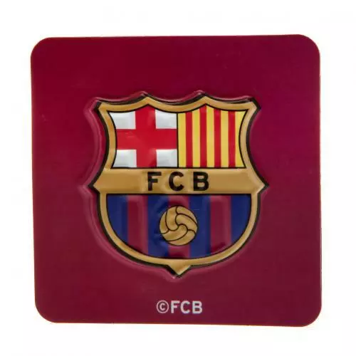 FC BARCELONA 3D FRIDGE RUBBER MAGNET SQUARE 8 x 8 cm SOUVENIR NEW XMAS GIFT