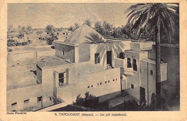 Carte Postale Ancienne Maroc - TAROUDANT un Joli Marabout