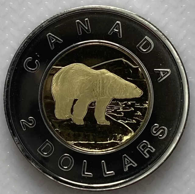 2006 Canada Toonie Proof Like Two Dollar Double Date 1996-2006 Coin