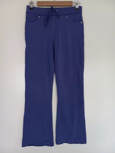 Vintage UBU I'll Be Me Pants S Small Purple Pull On Boot Leg Knit Solid Pockets