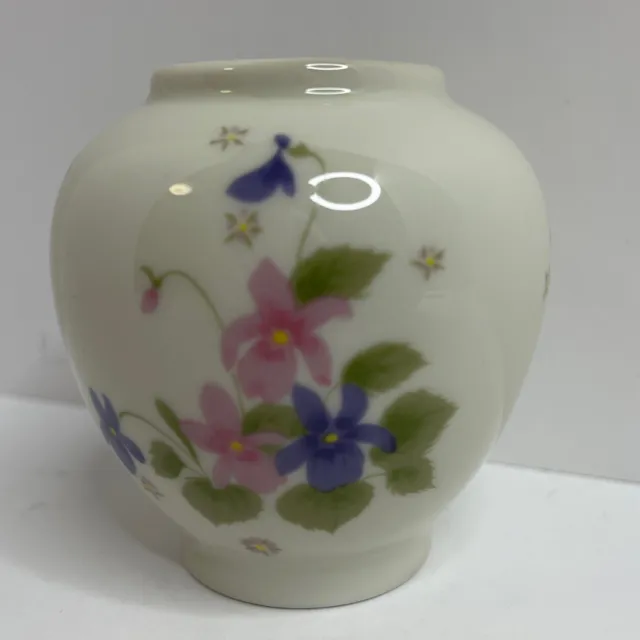 Vintage Fred Robert's Company San Francisco Made in Japan Small Vase Violets