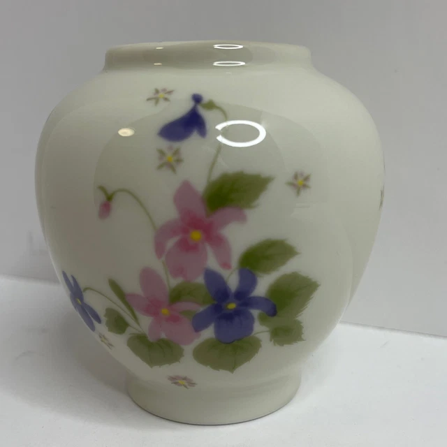 Vintage Fred Robert's Company San Francisco Made in Japan Small Vase Violets