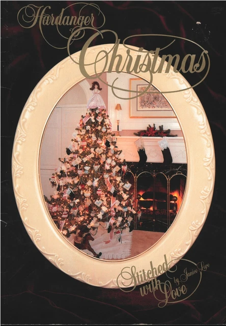 Libro de patrones bordados de encaje hardanger navidad (janice love)