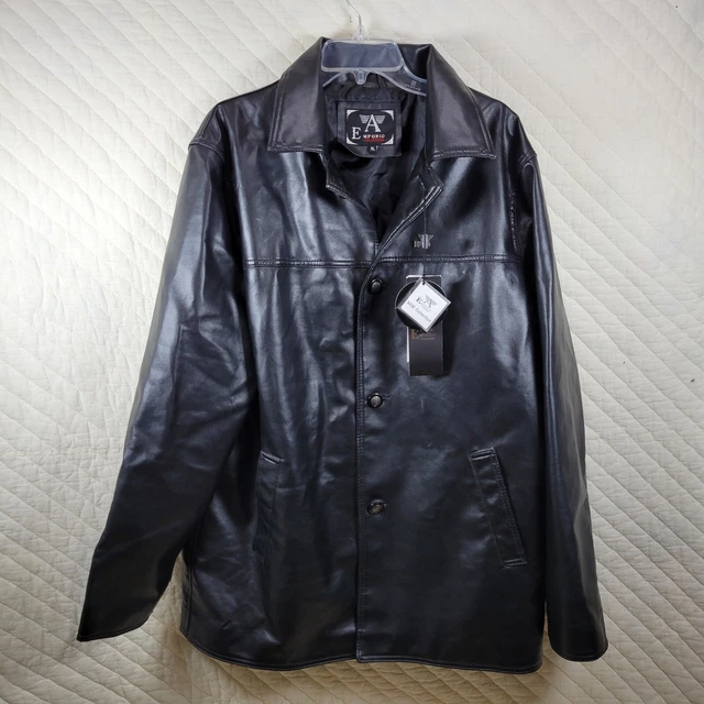 Emporio collezione leather jacket price shop