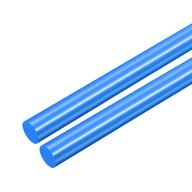 2 pz asta rotonda POM 12 mm Dmr 50 cm lunghezza asta rotonda plastica tecnica blu