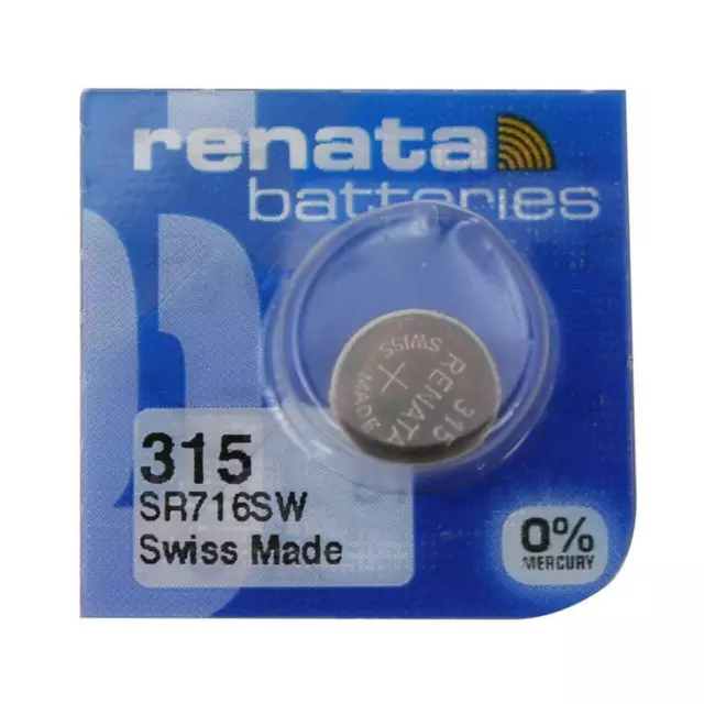 Genuine Renata Swiss Brand 1225 2430 2450 2477 394 315 Battery Lithium Button 2