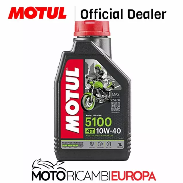 Olio Motore Moto Motul 5100 4T 10W40 10W-40 10W 40 Technosynthese -1 litro lt