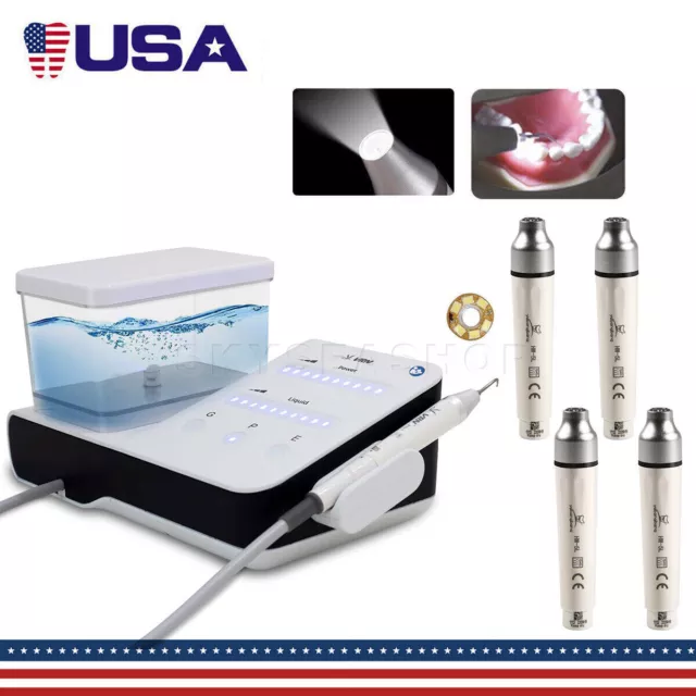 VRN Dental Ultrasonic Piezo Scaler / 1-4 LED Handpiece For WOODPECKER/EMS tips