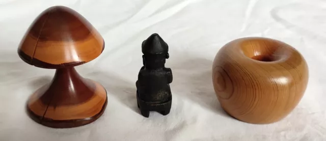 3 Items of Turned & Carved Treen 3
