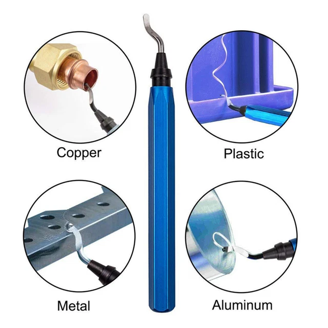 Deburring Tool With 15 Extra High Speed Steel Blades Works on Metal Resin PVC