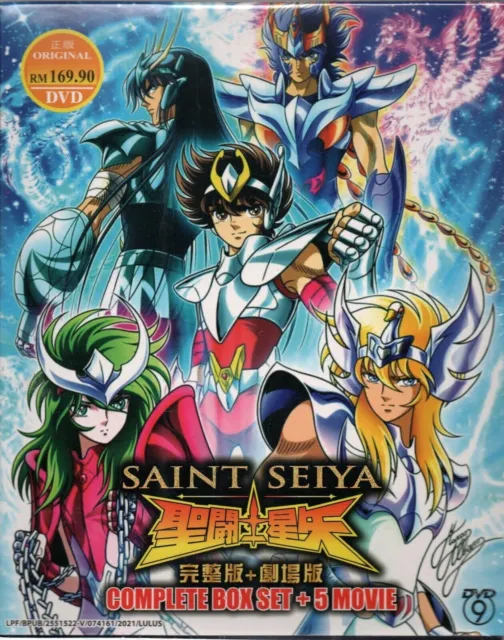 Anime DVD Saint Seiya Complete Series + Omega Sea.1+2 + 5Movie + Zodiac Part 1+2