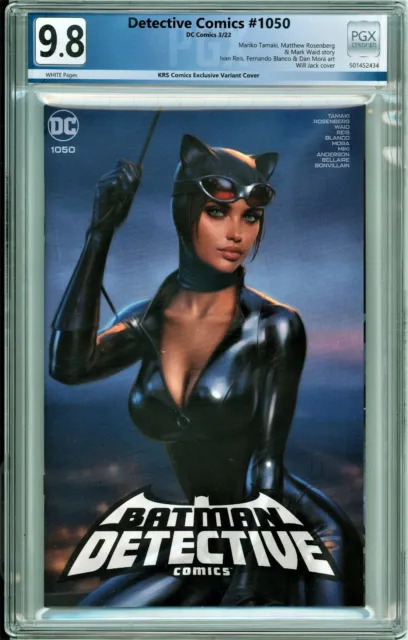 🔥🔥Detective Comics #1050 Jack Trade Catwoman Cover 9.8 Pgx Not(Cgc)🔥🔥