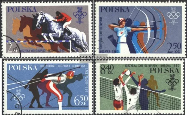 Polen 2674-2677 (kompl.Ausg.) postfrisch 1980 Olympische Spiele 1980