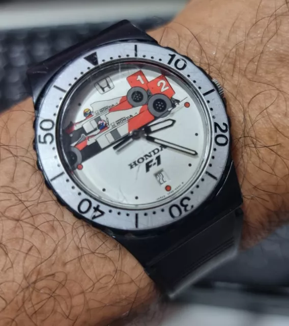 rare Vintage Honda F1 VP32-6000 Wristwatch Quartz Watch made in Japan .