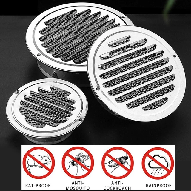 Éloignez les insectes avec une grille de ventilation en acier inoxydable à mai