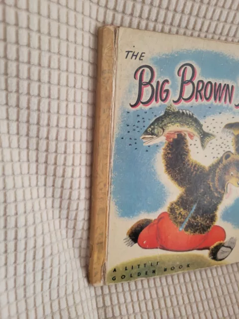 Little Golden Books The Big Brown Bear 1st Edition (A) Vintage 1944 2