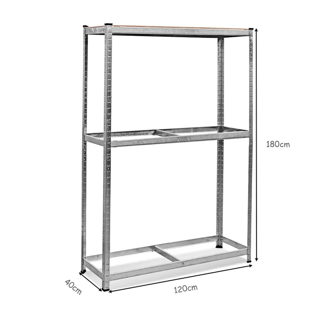 Etagère Rangement Stockage Pour Pneus Rayonnage À 3 Niveaux 120 X 40 X 180 Cm