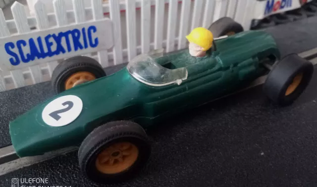 Scalextric Vintage C66 Cooper Junior, Racing Green, New Tyres