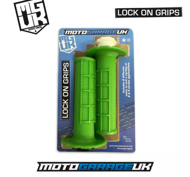 MX Motocross Lock On Grips 2T/4T Half Waffle Universal Fitment