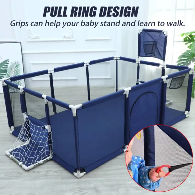 Large Kids Baby Playpen Safety Gate Toddler Fence Child Play Game Toy 12 Panels 2