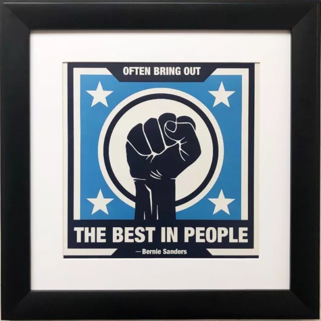 Bernie Sanders "Often Bring Out the Best in People"  Political Framed Art