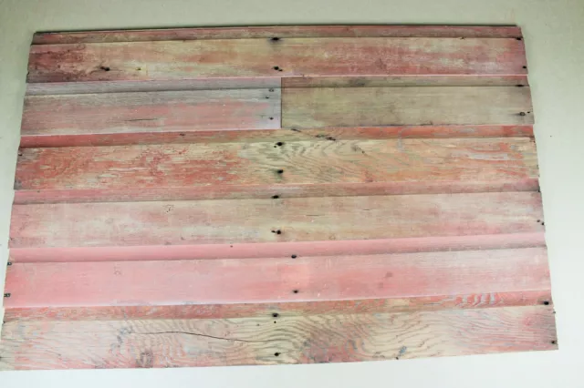 6 Pack 48" Rustic Red Barn Wood | Authentic Reclaimed Red T&G Barnwood  #1131
