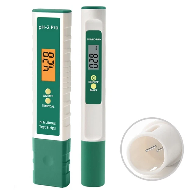 Tester PH 5 In 1 Homcoice – Misura PH, EC, TDS, Salinità E Temperatura, Impermeabile IP67, Con Sonda E Batteria Sostituibili, Per Piscina E Acqua Potabile