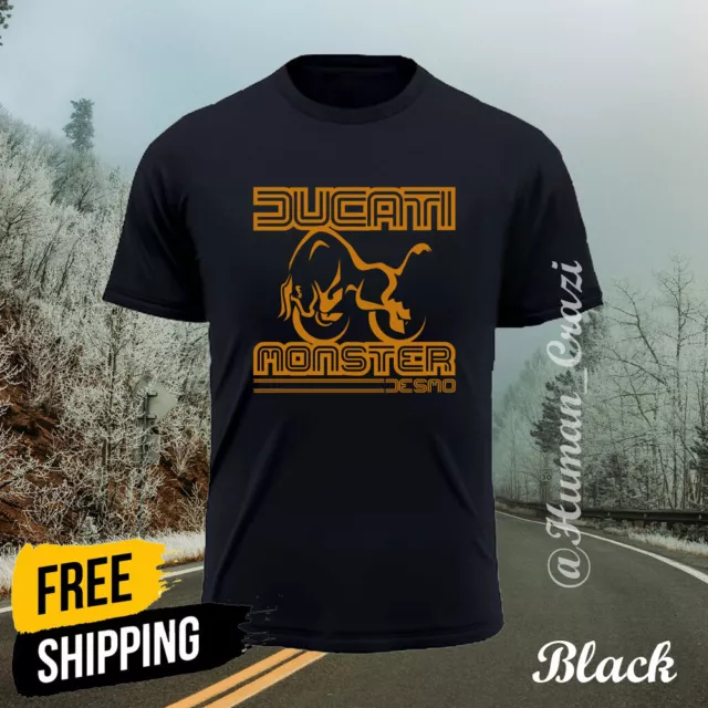 DUCATI MONSTER Desing Print Man's Woman T-Shirt S-5XL Free Shipping
