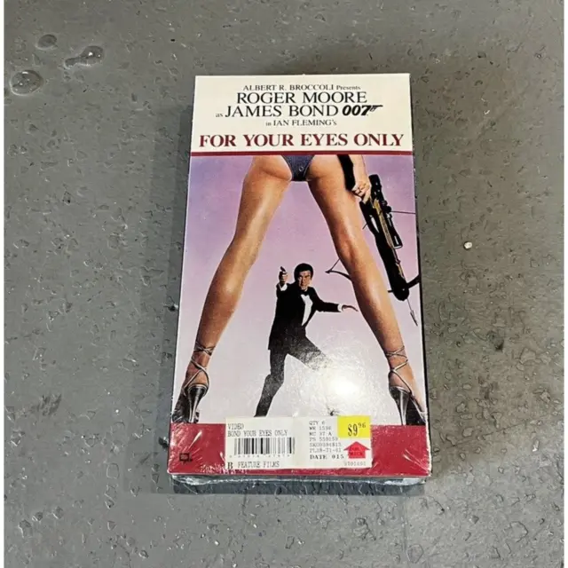 James Bond For Your Eyes Only 007 VHS, 1984, CBS Fox NEW SEALED With Watermark