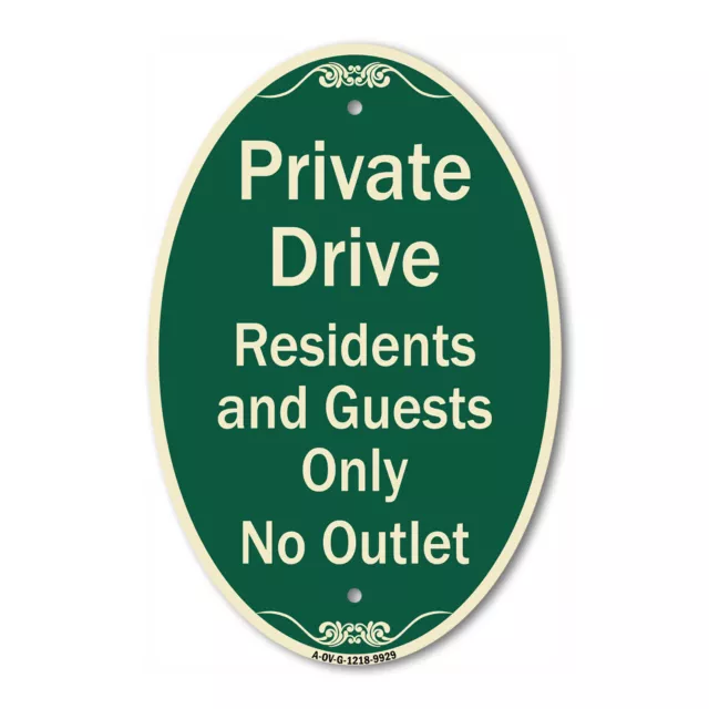 Designer Series Oval - Private Drive Residents And Guests Only No Outlet