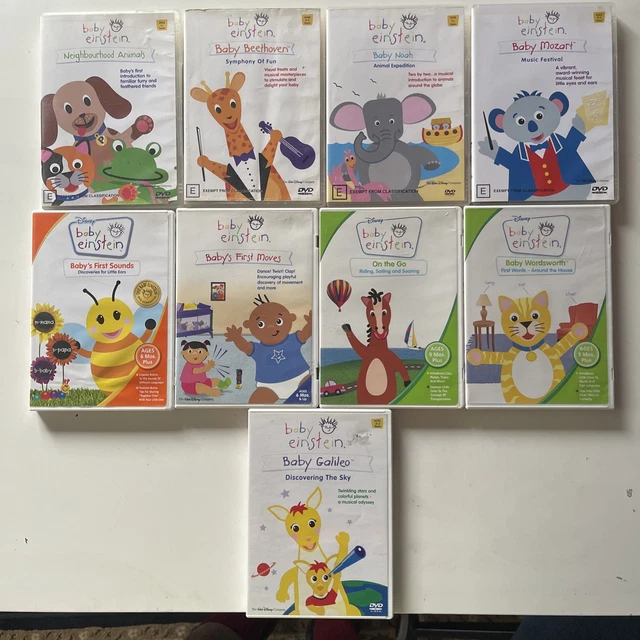BABY EINSTEIN 9 DVD Lot Learning Educational Childrens Disney Region 4 ...