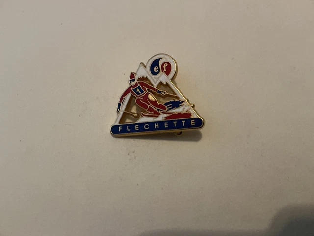 Broche École De Ski Française (ESF) - Chamois Signé Béraudy 63 Ambert - Rare