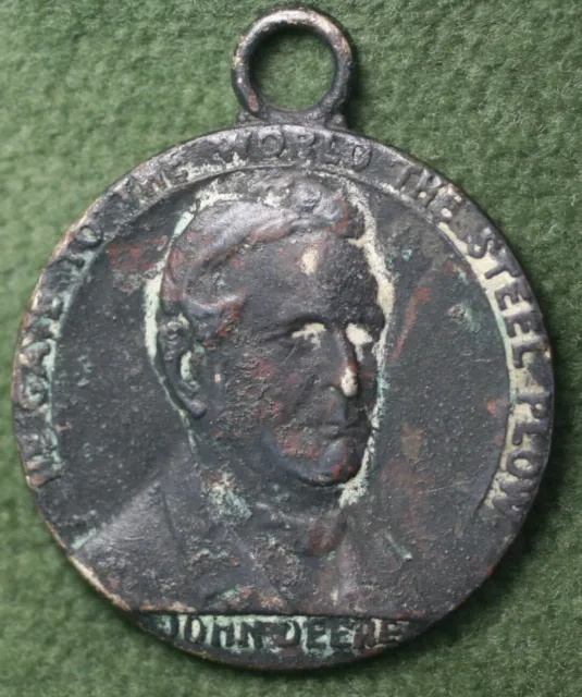 1937 John Deere Centennial He Gave the World the Steel Plow Pendant Medallion