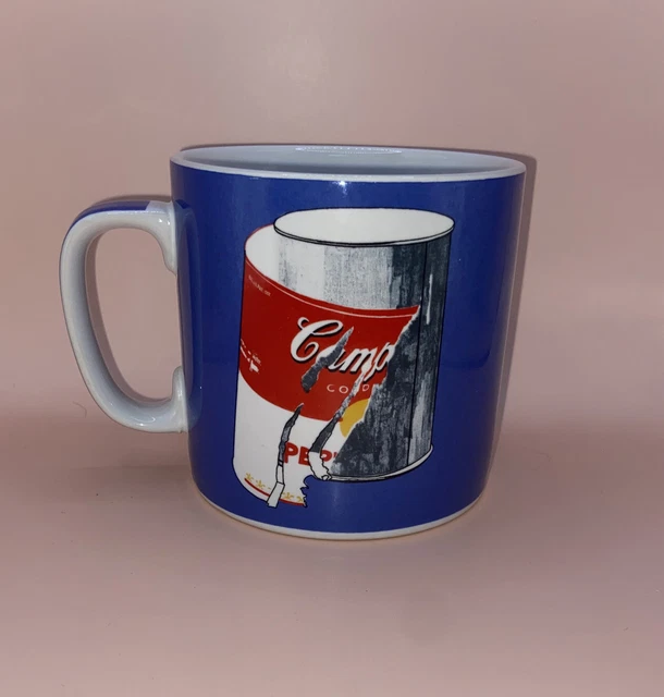VINTAGE ANDY WARHOL Campbell’s Tomato Soup Can 16 oz COFFEE MUG Pop Art