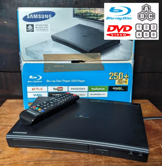 SAMSUNG BD-J5100 Region Free ABC Blu Ray + DVD Player BOXED
